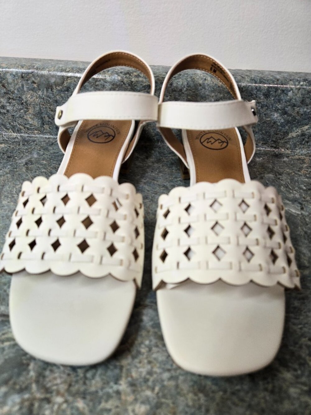 Women's Alumina Woven Low Block Heel Sandals – Size 6 Boho-Chic Resort Wear